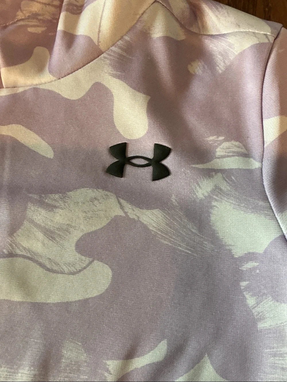 Under Armour Girls' Light Pink & White Camo Hoodie